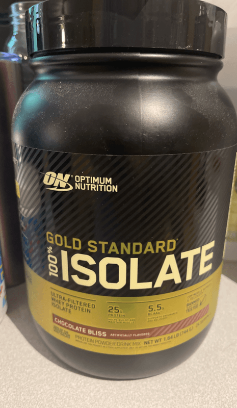 Optimum Nutrition Gold Standard 100% Isolate Chocolate Bliss Protein Powder Drink Mix