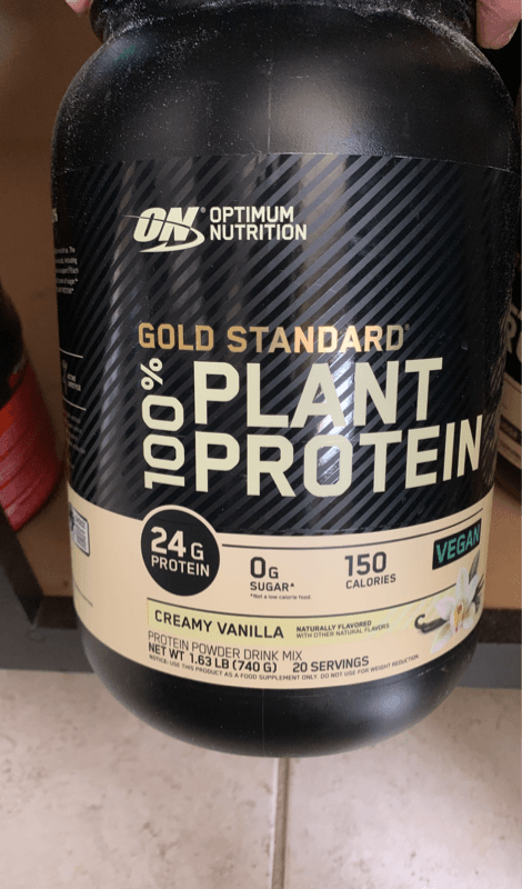 Optimum Nutrition Gold Standard 100% Plant Protein Powder Drink Mix Creamy Vanilla