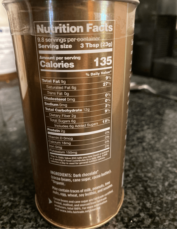 Fran'S Dark Hot Chocolate Dominican Republic 68% Cacao