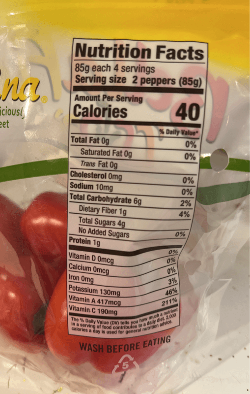 Bellafina Baby Bell Peppers