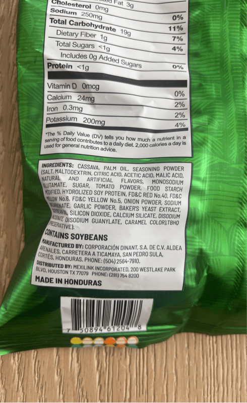 Zambos Yuquitas Chile Toreado Cassava Chips