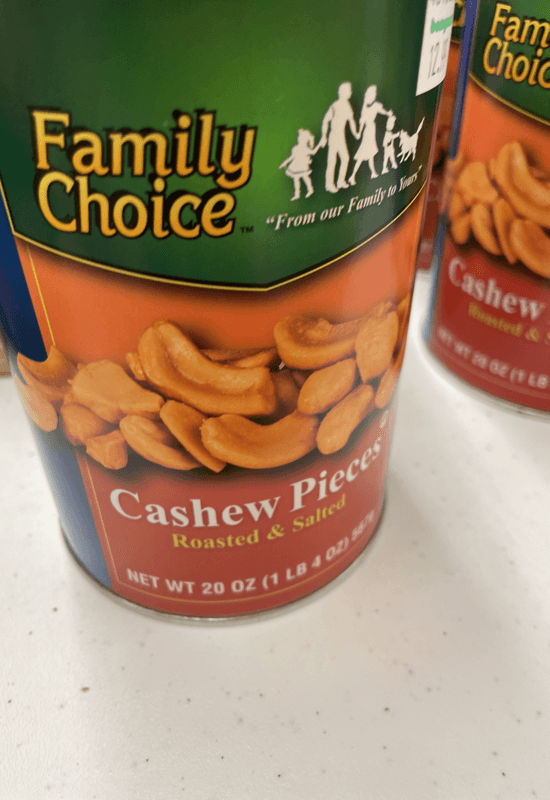 Family Choice Cashew Pieces Roasted & Salted