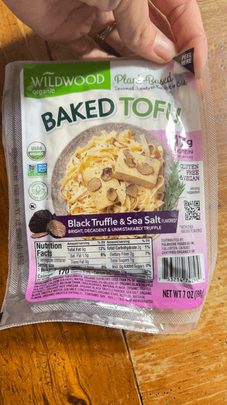 Wildwood Organic Black Truffle & Sea Salt Flavored* Baked Tofu