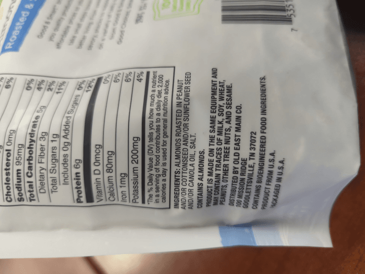 Good Smart Roasted & Salted Almonds