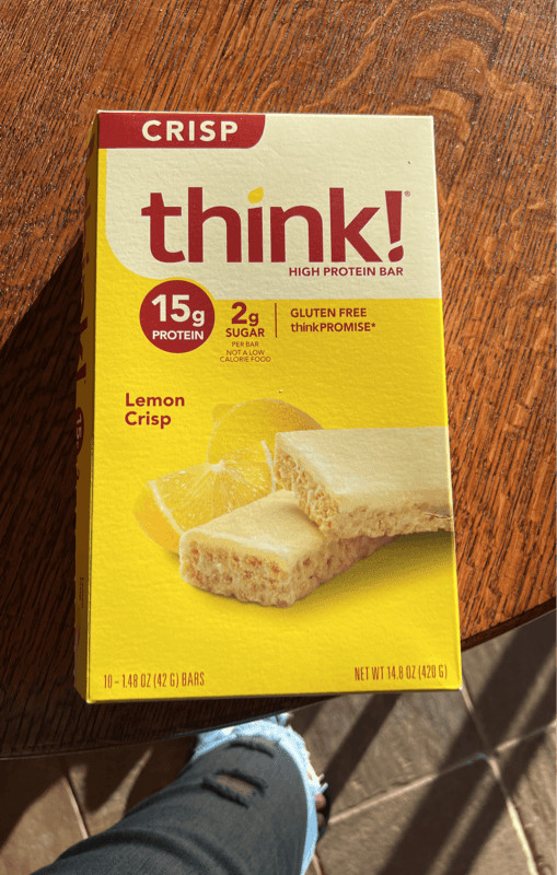 Think! High Protein Bar Lemon Crisp