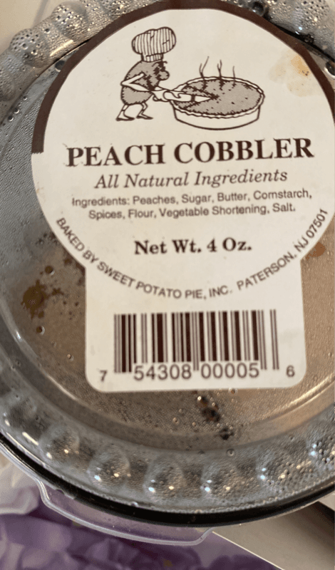 Sweet Potato Pie, Inc. Peach Cobbler