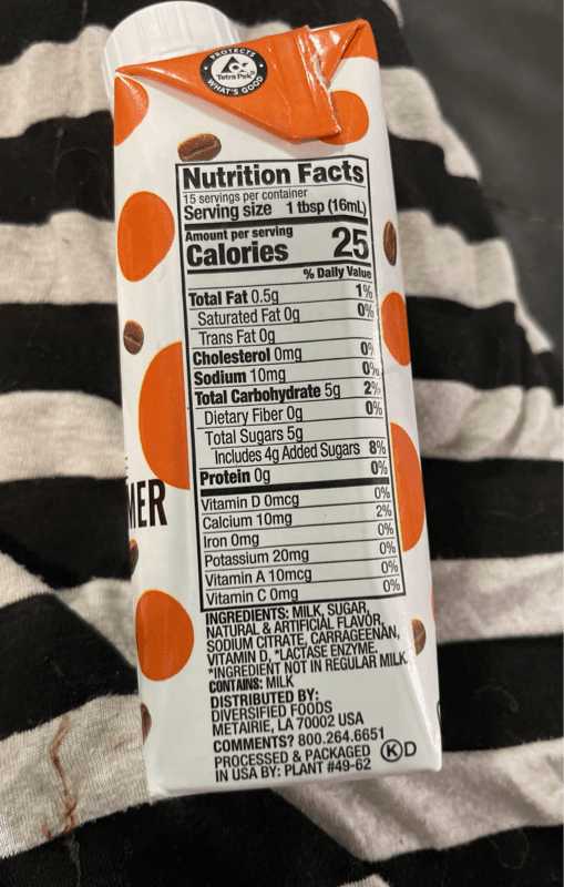 Marcel'S Modern Pantry Hazelnut Lactose Free Coffee Creamer
