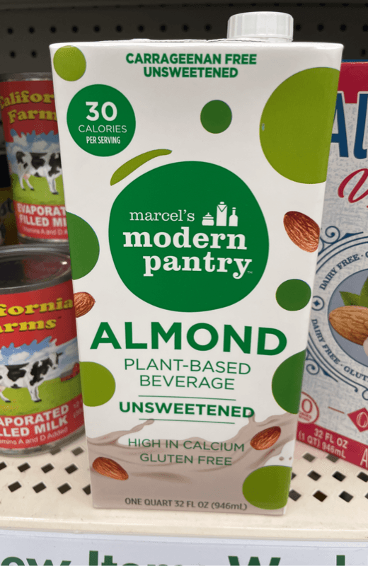 Marcel'S Modern Pantry Almond Plant-Based Beverage Unsweetened