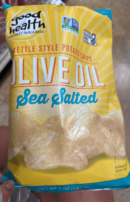 Good Health Kettle Style Potato Chips Olive Oil Sea Salted