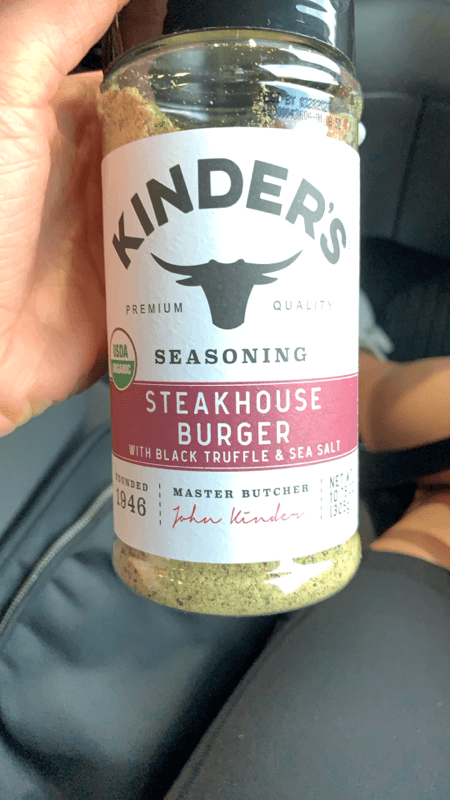 Kinder'S Steakhouse Burger With Black Truffle & Sea Salt Seasoning