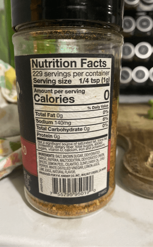Kinder'S The Fajita Blend Seasoning