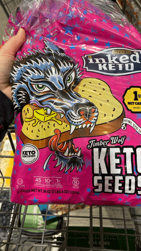 Bread Co Inked Keto Timber Wolf Keto Seeds Bread