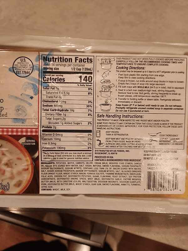 Molly'S Kitchen Cream Of Potato With Bacon Soup