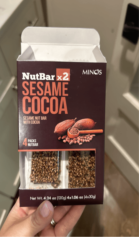 Candia Nuts Minos Nutbar X2 Sesame Cocoa
