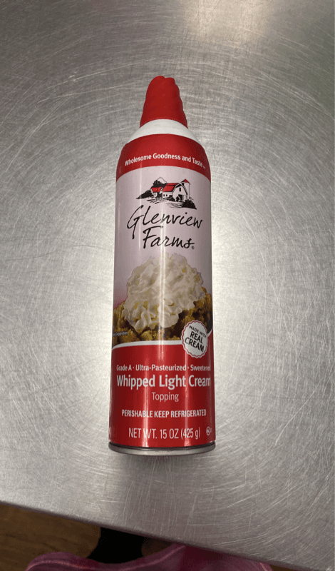Glenview Farms Topping Whipped Light Cream