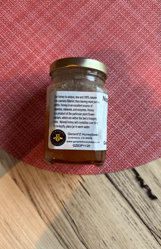 Gerard'Z Honeybees Napa Wildflower Honey