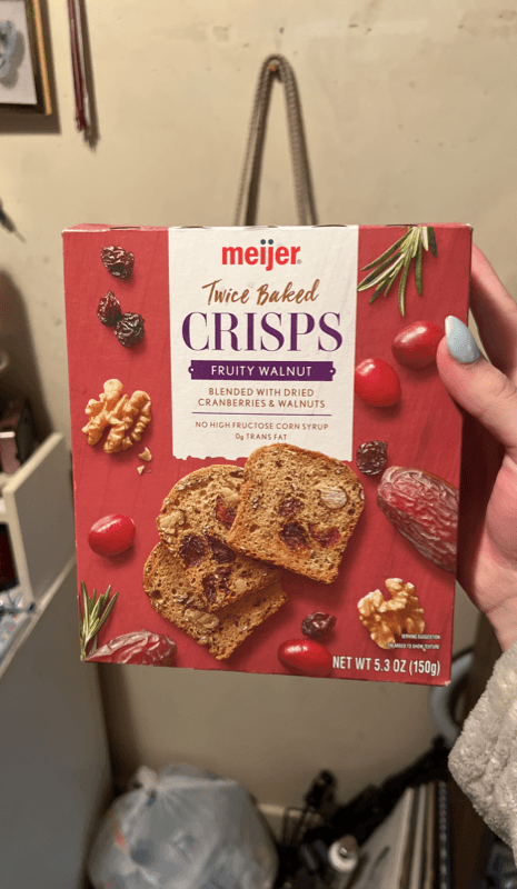 Meijer Twice Baked Fruity Walnut Crisps