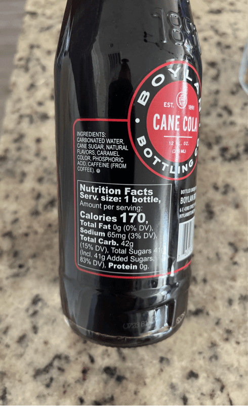 Boylan Bottling Co Cane Cola Cane Sugar
