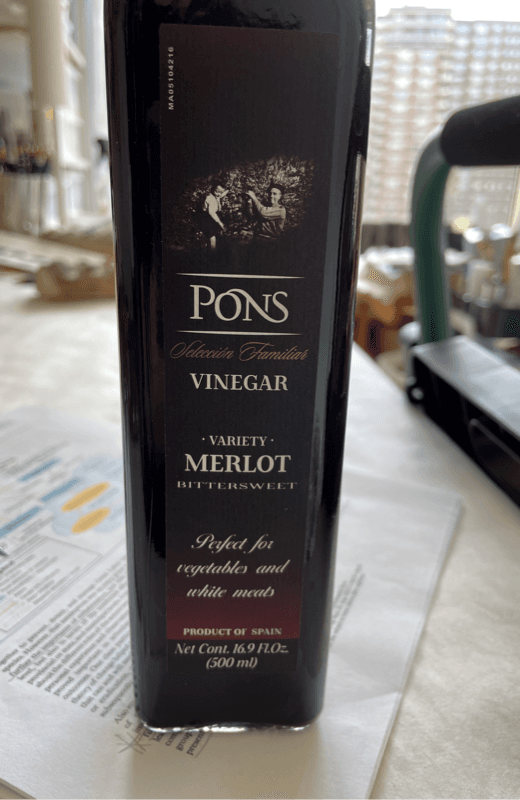 Pons Seleccion Familiar Vinegar Variety Merlot Bittersweet
