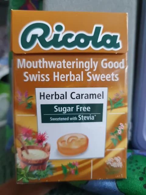 Ricola Sugar Free Herbal Caramel Swiss Herbal Sweets
