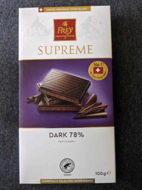 Frey Supreme Dark 78% Dark Chocolate