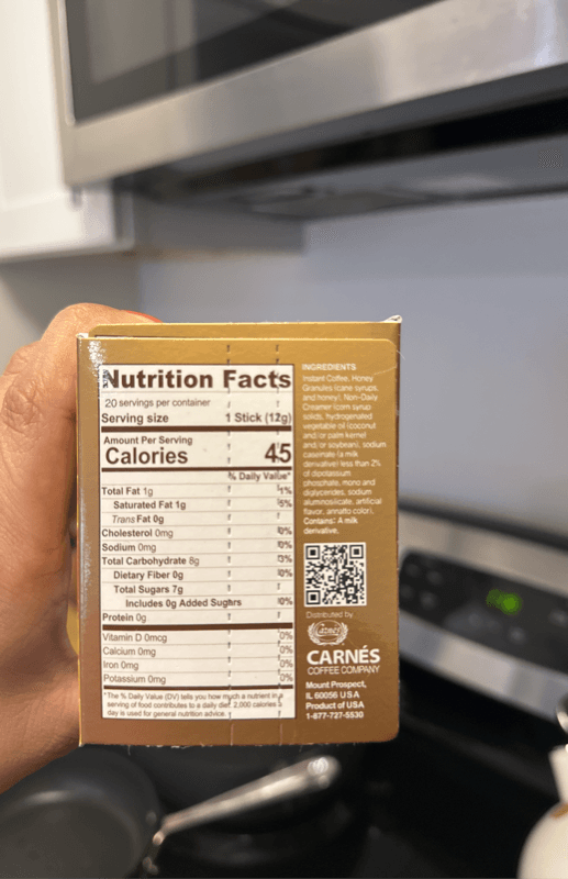Carnes Arabica Instant Coffee Mix Honey Coffee Original Mocha