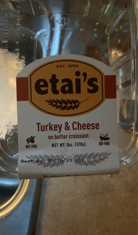 Etai'S Turkey & Cheese On Butter Croissant