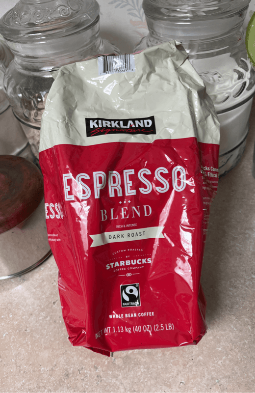 Kirkland Signature Dark Roast Espresso Blend Coffee Roasted By Starbucks