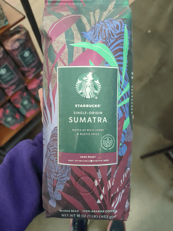 Starbucks Sumatra Dark Roast Coffee