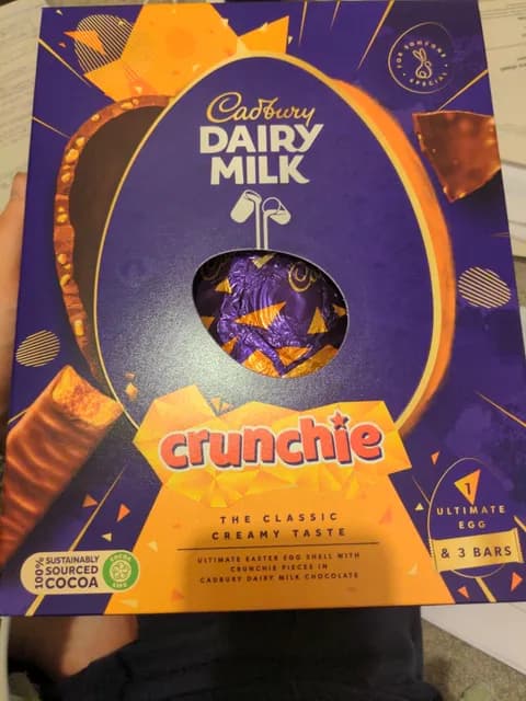 Cadbury Dairy Milk Crunchie The Classic Creamy Taste