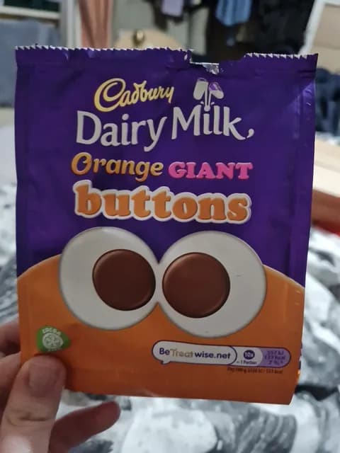 Cadbury Dairy Milk Orange Giant Buttons