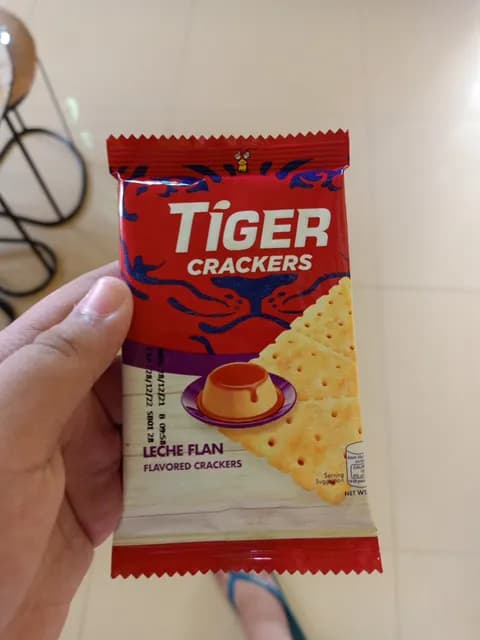 Tiger Crackers Leche Flan Flavored Crackers