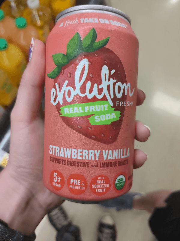 Evolution Fresh Strawberry Vanilla Real Fruit Soda