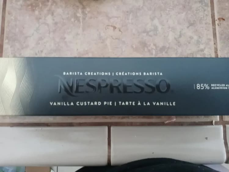 Nespresso Barista Creations Vanilla Custard Pie