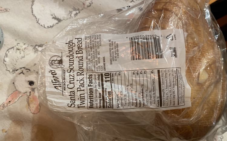 Alfaro'S Santa Cruz Sourdough Twin Pack Round Bread