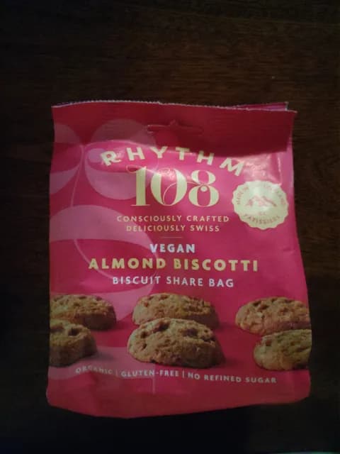Rhythm 108 Vegan Almond Biscotti Biscuit Share Bag