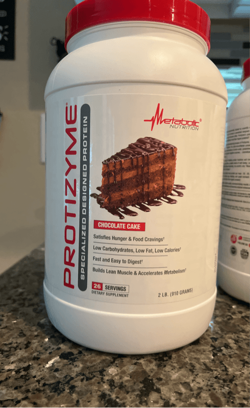 Metabolic Nutrition Protizyme Specialized Designed Protein Chocolate Cake