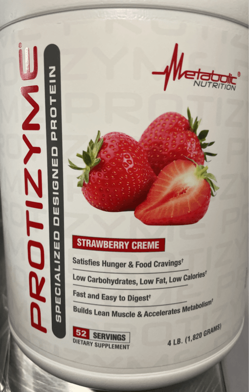Metabolic Nutrition Protizyme Specialized Designed Protein Strawberry Creme