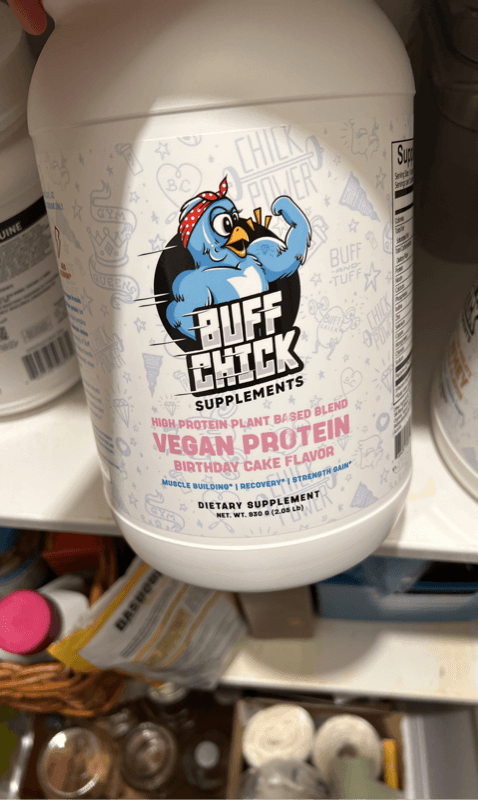 Buff Chick Supplements Vegan Protein Birthday Cake Flavor