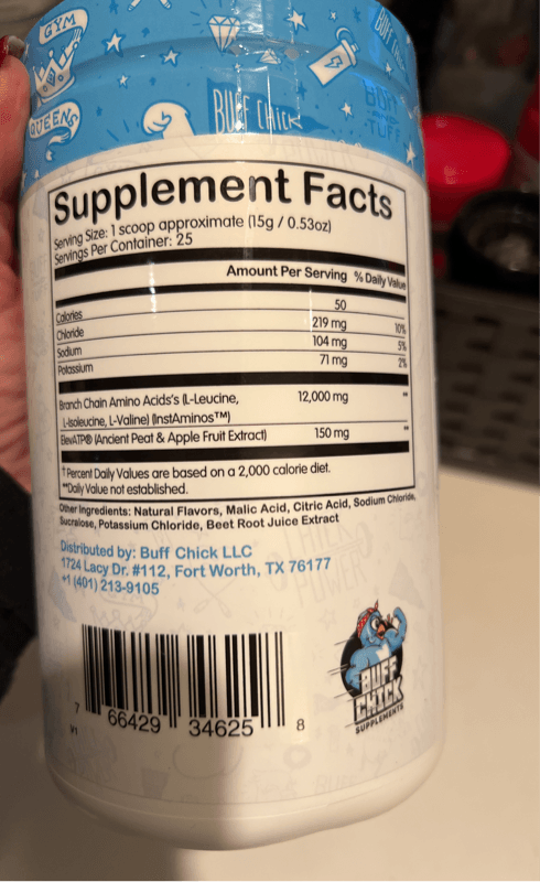 Buff Chick Supplements Buff Intra Strawberry Kiwi Flavor