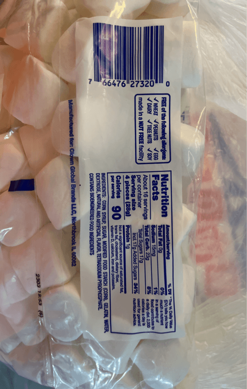 Clown Large White Marshmallows