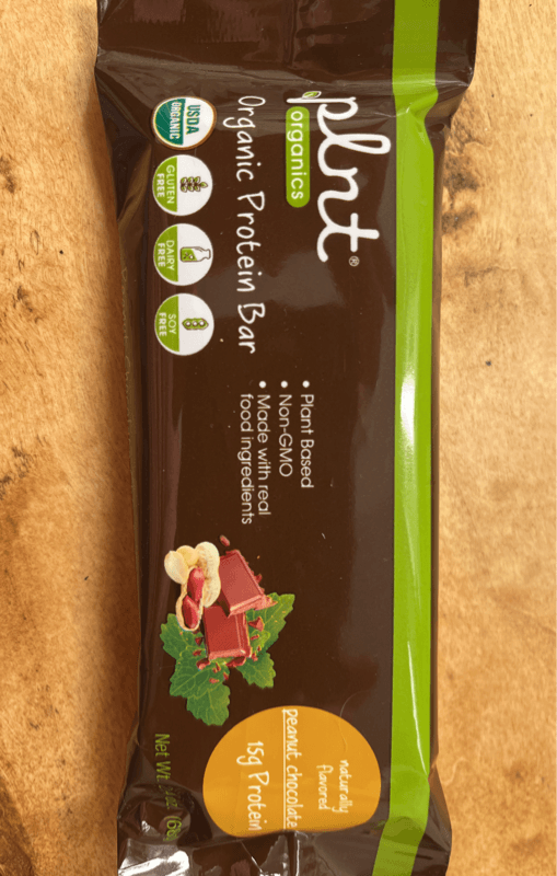 Plnt Organics Organic Protein Bar Peanut Chocolate Chip