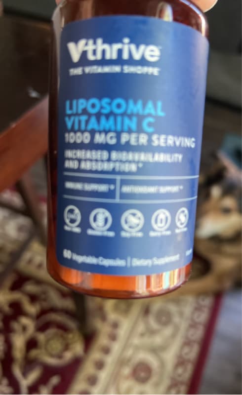 The Vitamin Shoppe Vthrive Liposomal Vitamin C 60 Capsules
