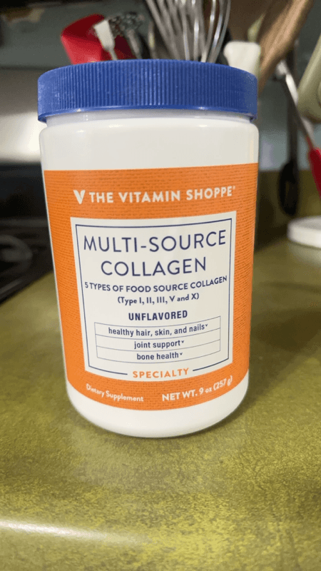 V The Vitamin Shoppe Multi-Source Collagen 5 Types Of Food Source Collagen (Type I, Ii, Iii, V And X) Unflavored Dietary Supplement