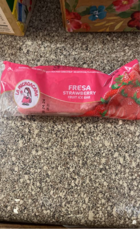 La Michoacana Fresa Strawberry Fruit Ice Bar