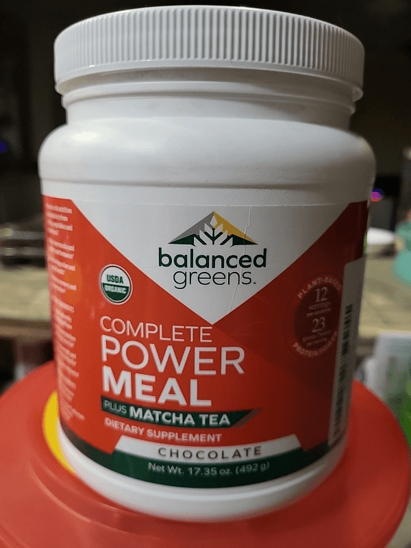 Balanced Greens Complete Power Meal Plus Matcha Tea Chocolate Dietary Supplement