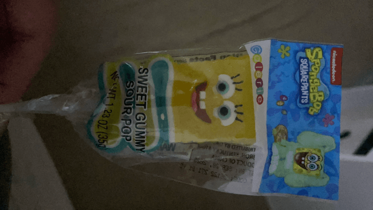 Nickelodeon Spongebob Squarepants Sweet Gummy Sour Pop