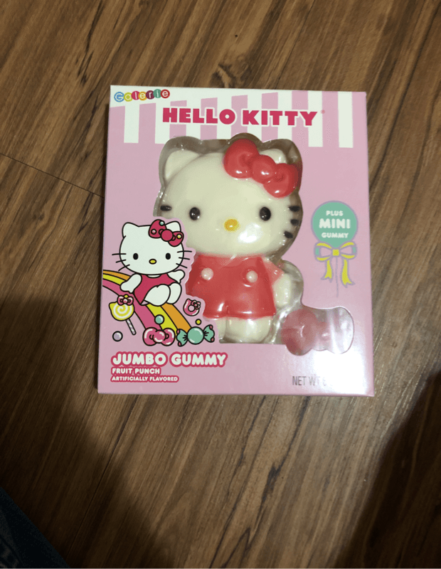 Galerie Hello Kitty Jumbo Gummy Fruit Punch Flavor Plus Mini Gummy