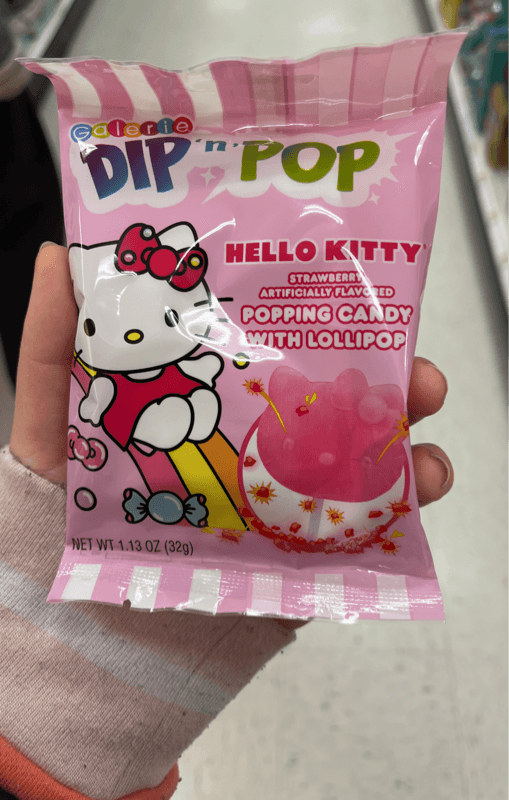 Galerie Dip'N'Pop Hello Kitty Popping Candy With Lollipop