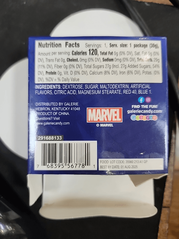 Marvel Spiderman Candy Characters